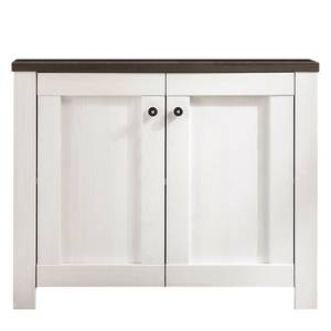 Set mobili da bagno Dodge II (2 pezzi) Decorazione in legno di larice bianco/decorazione pino