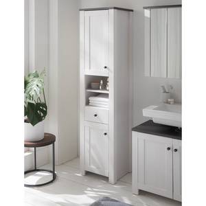 Set mobili da bagno Dodge III (3 pezzi) Decorazione in legno di larice bianco/decorazione pino