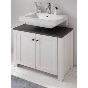 Set mobili da bagno Dodge III (3 pezzi) Decorazione in legno di larice bianco/decorazione pino