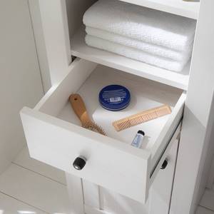 Set mobili da bagno Dodge III (3 pezzi) Decorazione in legno di larice bianco/decorazione pino