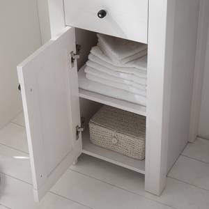 Set mobili da bagno Dodge III (3 pezzi) Decorazione in legno di larice bianco/decorazione pino