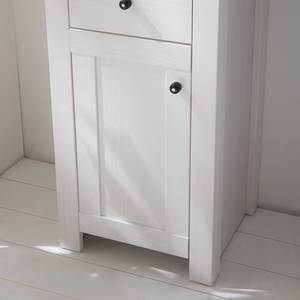 Set mobili da bagno Dodge III (3 pezzi) Decorazione in legno di larice bianco/decorazione pino