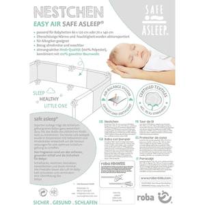 Nestchen Easy Air Sternenzauber Mischgewebe - Grau / Weiß / Mint