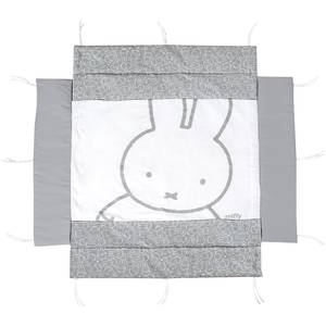 Laufgittereinlage Miffy Mischgewebe - Grau / Weiß