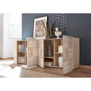 Dressoir Miro Sonoma eikenhouten look - Breedte: 241 cm