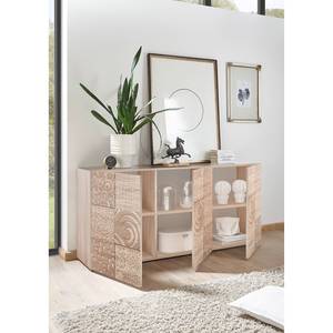 Dressoir Miro Sonoma eikenhouten look - Breedte: 181 cm