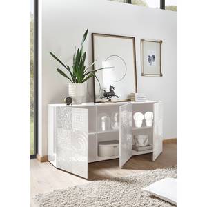 Buffet  Miro II Blanc brillant - Largeur : 181 cm