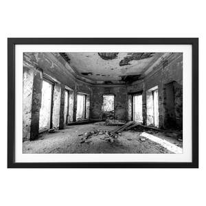 Tableau déco Shabby Hall Tilleul massif - Noir / Blanc