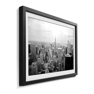 Afbeelding New York Retro Massief lindehout - zwart/wit
