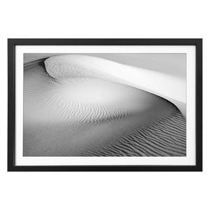 Tableau déco Dune Tilleul massif - Noir / Blanc