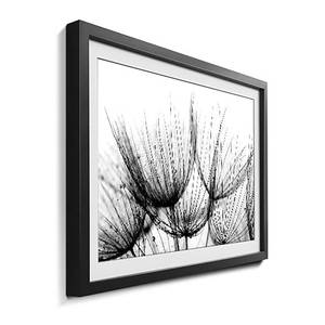 Afbeelding Detail of Dandelion Massief lindehout - zwart/wit