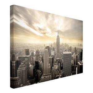 Tableau déco Manhattan Dawn I Toile / Épicéa massif - Multicolore - 60 x 40 cm
