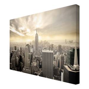 Afbeelding Manhattan Dawn I canvas/massief sparrenhout - meerdere kleuren - 90 x 60 cm