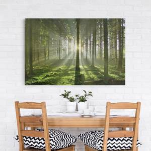 Bild Spring Fairytale Leinwand /  Massivholz Fichte - Mehrfarbig - 120 x 80 cm