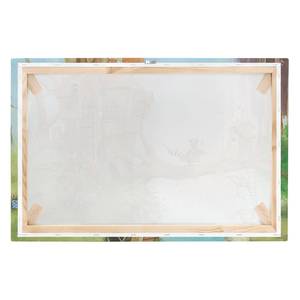 Afbeelding Wassili en de Familie Vos canvas/massief sparrenhout - meerdere kleuren - 60 x 40 cm