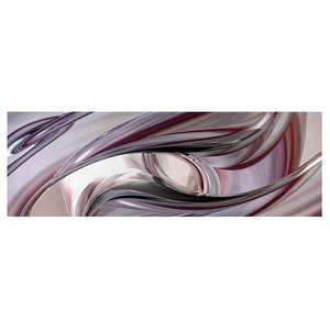 Bild Illusionary I Leinwand /  Massivholz Fichte - Mehrfarbig - 150 x 50 cm
