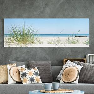 Afbeelding Oostzeekust I canvas/massief sparrenhout - meerdere kleuren - 120 x 40 cm