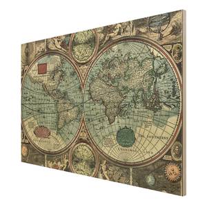 Bild Die alte Welt Birke Multiplex Holzplatte - Mehrfarbig - 75 x 50 cm