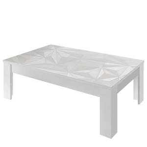 Salontafel Prisma Hoogglans wit