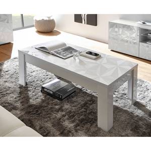 Table basse Prisma Blanc brillant