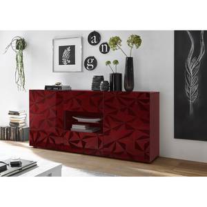 Sideboard Prisma II Hochglanz Rubinrot