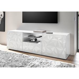 Meuble TV Prisma Blanc brillant