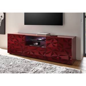 Tv-meubel Prisma Hoogglans robijnrood