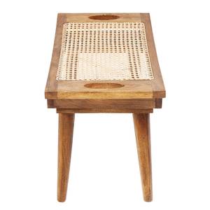 Hocker Dragon Boat Rattan / Mango massiv  - Beige / Mango