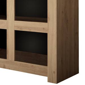 Open kast Firenze Eikenhouten look