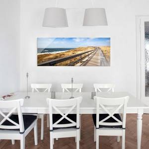 Bild Dünenweg an der Nordsee auf Sylt ESG Sicherheitsglas - Mehrfarbig - 125 x 50 cm