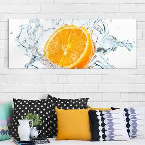 Bild Frische Orange ESG Sicherheitsglas - Mehrfarbig - 80 x 30 cm