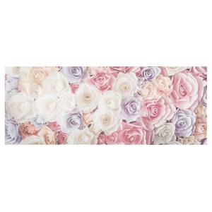 Bild Pastell Paper Art Rosen ESG Sicherheitsglas - Mehrfarbig - 100 x 40 cm