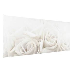 Bild Wedding Roses ESG Sicherheitsglas - Mehrfarbig - 80 x 30 cm