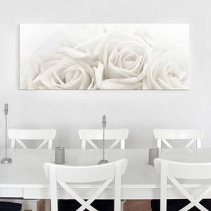 Tableau déco Wedding Roses Verre de sécurité ESG - Multicolore - 125 x 50 cm