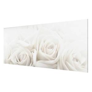Tableau déco Wedding Roses Verre de sécurité ESG - Multicolore - 125 x 50 cm