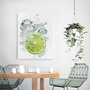 Afbeelding Keuken - Lime Bubbles ESG-veiligheidsglas - meerdere kleuren - 75 x 100 cm