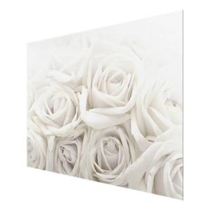 Afbeelding Witte Rozen ESG-veiligheidsglas - meerdere kleuren - 100 x 75 cm