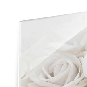 Afbeelding Witte Rozen ESG-veiligheidsglas - meerdere kleuren - 80 x 60 cm