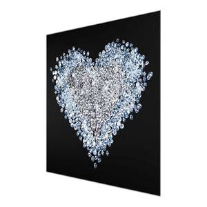 Bild Diamant Herz ESG Sicherheitsglas - Mehrfarbig - 30 x 30 cm