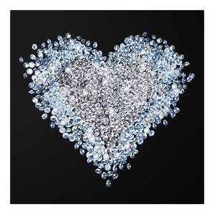 Afbeelding Diamant Hart ESG-veiligheidsglas - meerdere kleuren - 50 x 50 cm