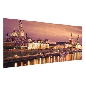 Bild Canalettoblick Dresden ESG Sicherheitsglas - Mehrfarbig - 80 x 30 cm