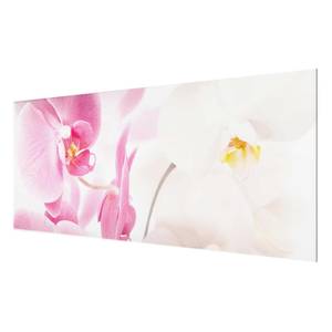 Tableau déco Delicate Orchids Verre de sécurité ESG - Multicolore - 125 x 50 cm