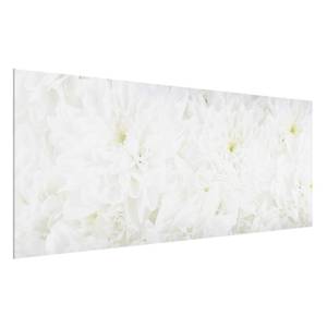 Bild Dahlien Blumenmeer ESG Sicherheitsglas - Mehrfarbig - 125 x 50 cm