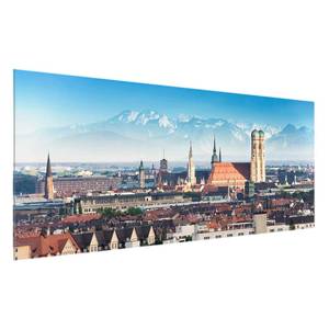 Tableau déco Munich Verre de sécurité ESG - Multicolore - 80 x 30 cm
