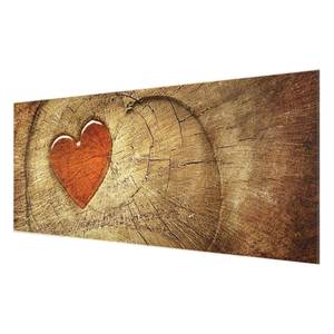 Tableau déco Natural Love Verre de sécurité ESG - Multicolore - 100 x 40 cm