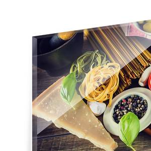Tableau déco Pasta Verre de sécurité ESG - Multicolore - 80 x 30 cm