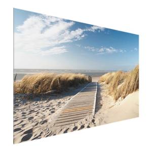 Tableau déco plage Baltique II Verre de sécurité ESG - Multicolore - 90 x 60 cm