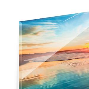 Bild Romantischer Sonnenuntergang ESG Sicherheitsglas - Mehrfarbig - 80 x 30 cm