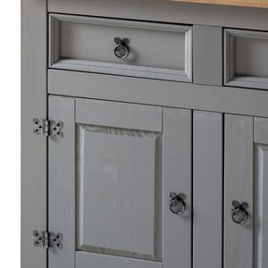 Dressoir Finca Rustica massief grenenhout - Grenenhout grijs