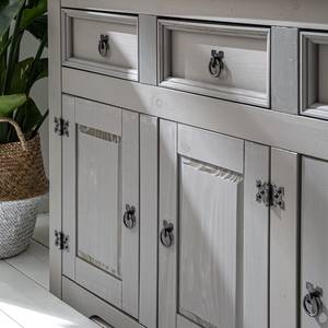 Sideboard Finca Rustica Kiefer massiv - Kiefer Grau